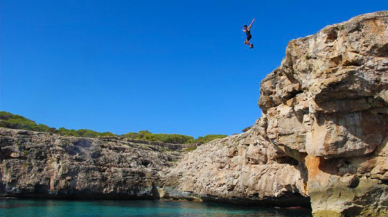 cliff diving ibiza