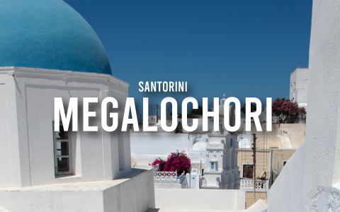 Megalochori, a Picturesque Traditional Village in Santorini